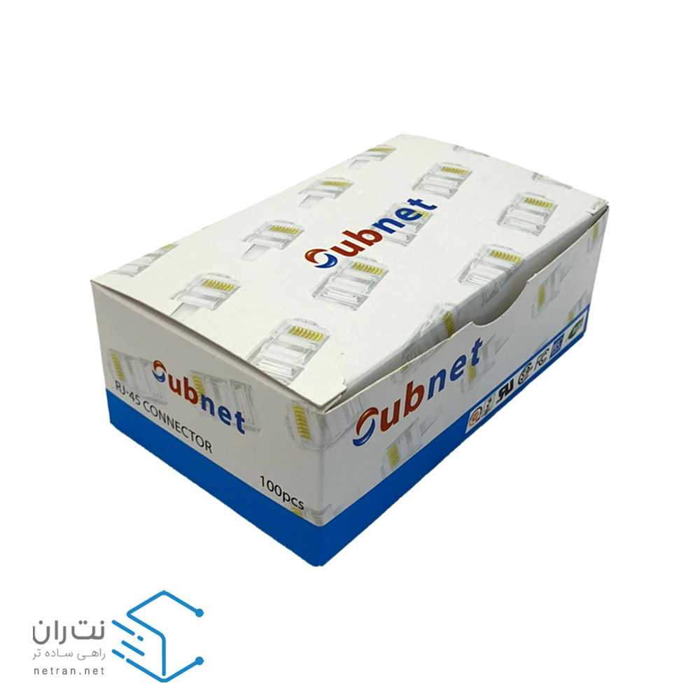 خرید قیمت سوکت شبکه یوبی نت Cat6 UTP بسته 100 عددی | نت ران